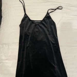 Black velvet brandy Melville dress